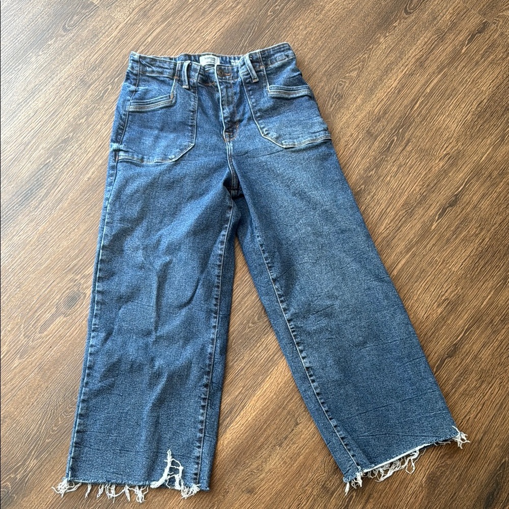 Kensie Blue Flare & Wide Leg Jeans